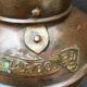 Ancient naval flag lantern in ancient copper semaphore lamp 19th century
