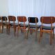 Set of 6 Mix & Match Vintage STOL Kamnik Dining Chairs Yugoslavia 1970s
