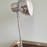Polished aluminum desk lamp from the 1950s