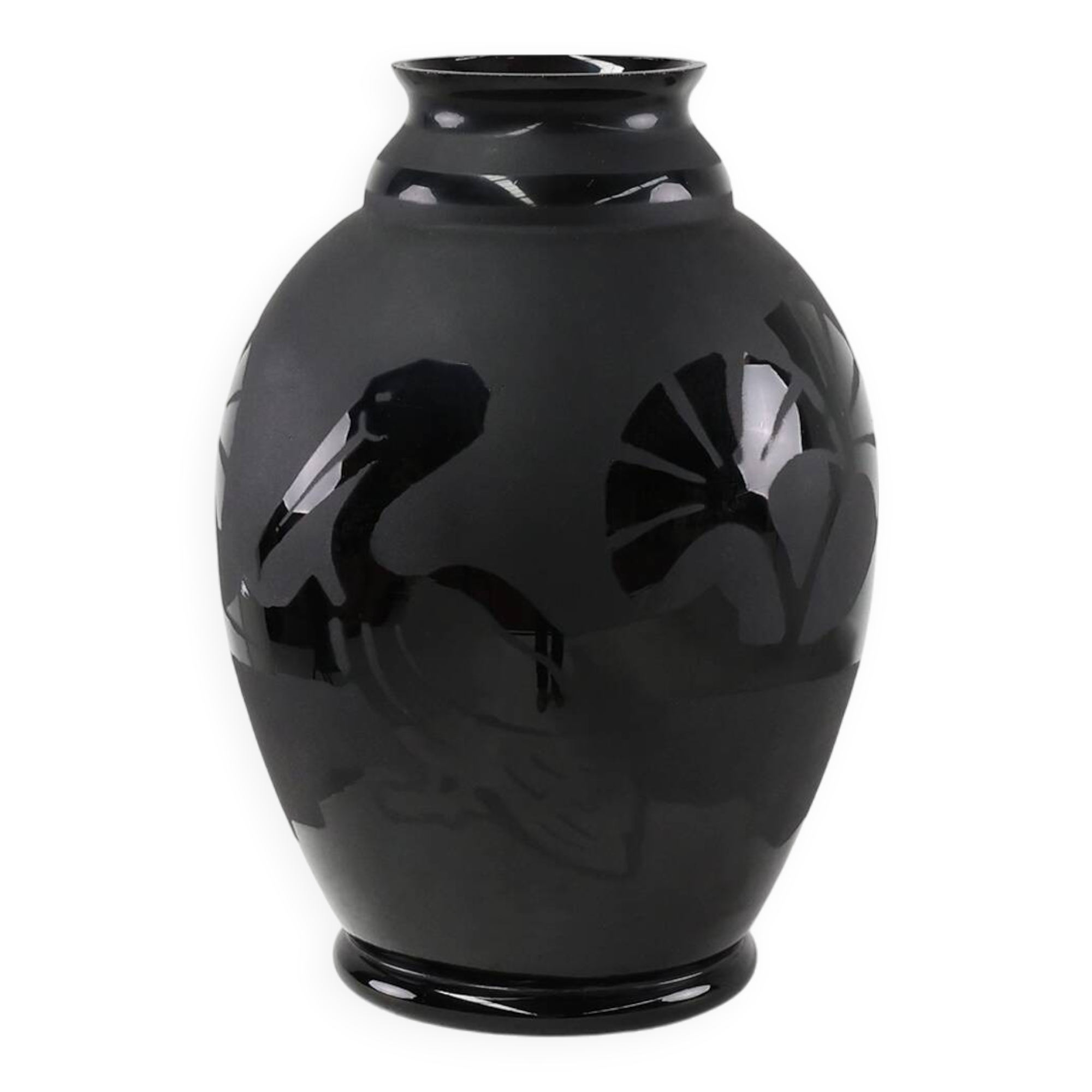 Large vase by Paul Heller and The Boom Glass “De Rupel”, Belgium 1930s