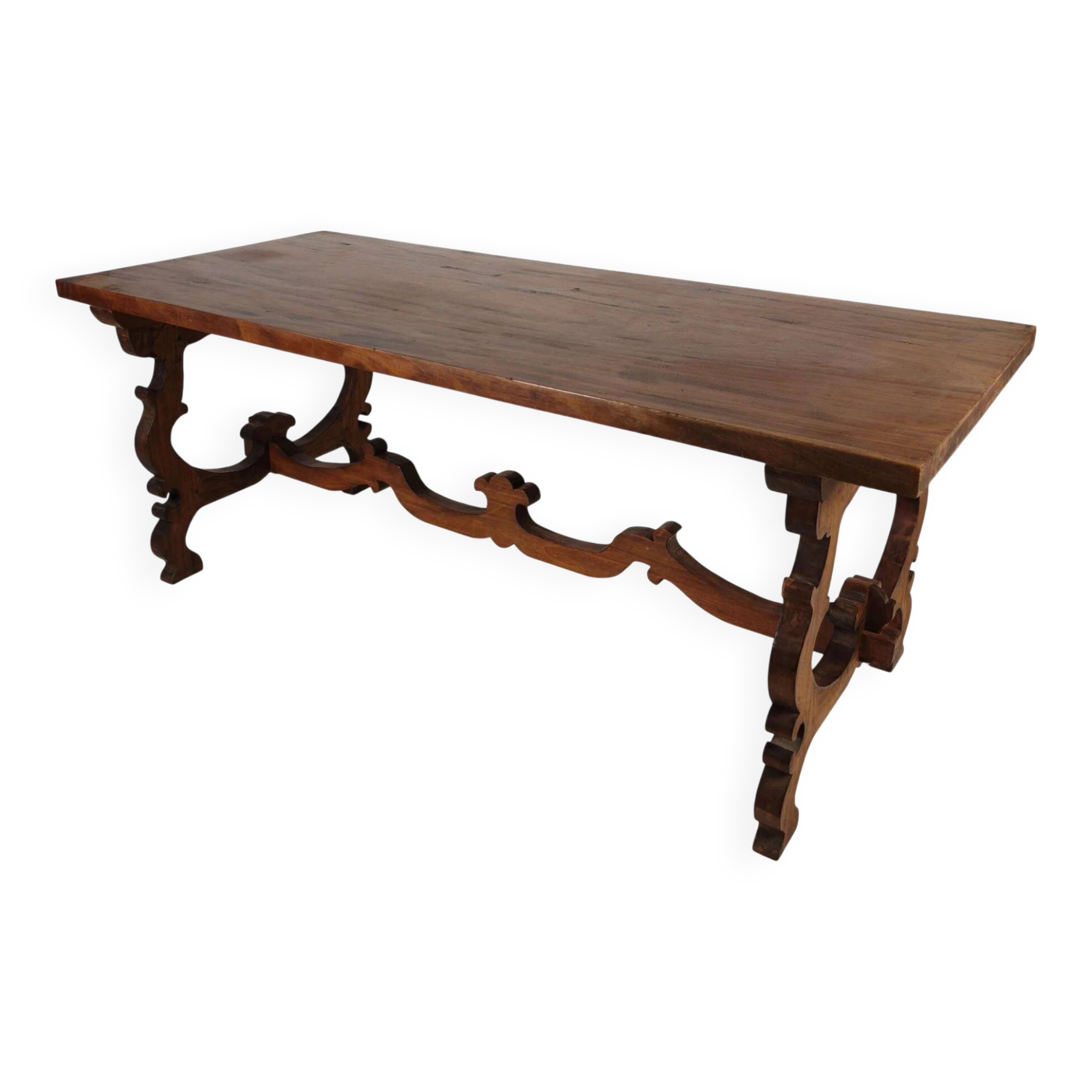 Spanish solid wood dining table – 20th century