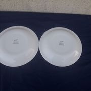 2 plates in English earthenware John Tams diam 19 cm