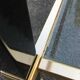 Pierre Vandel two-tier coffee table in lacquered metal and glass