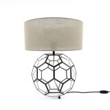 Set of 2 glass table lamps