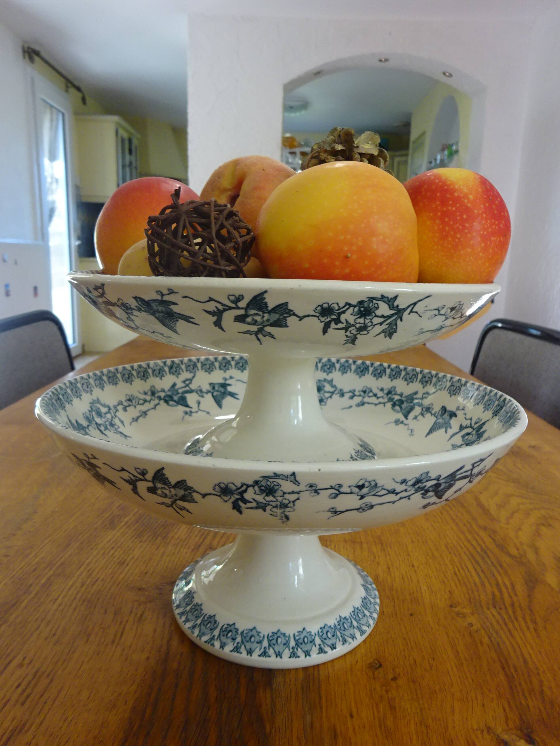 Large compote dish Terre de Fer