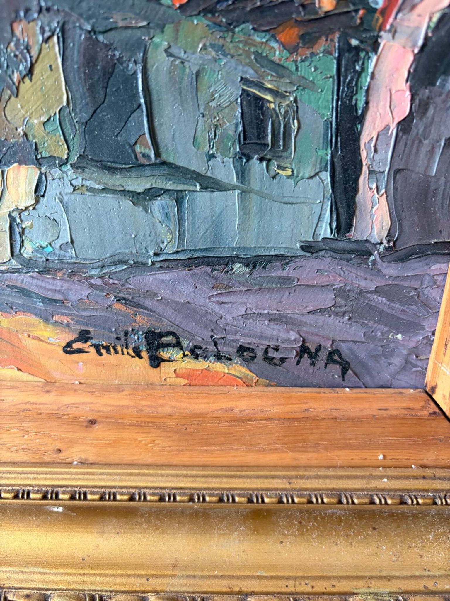 View of a house signed and dated 1930.