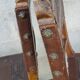 2 seat chairs and leather backrest