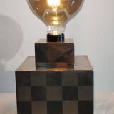 Cube lamp - checkered - Françoise Sée - Space Age Design - Vintage period - 60 / 70
