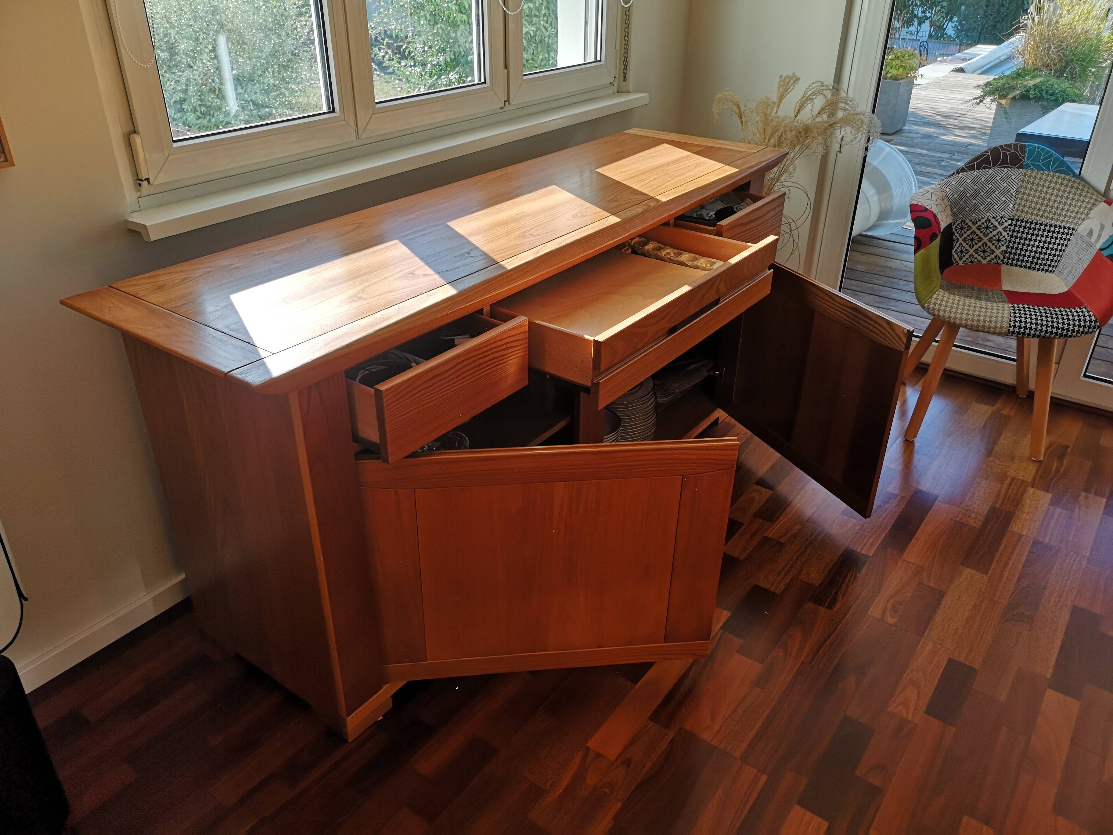 Massive oak buffet