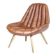 Vintage cognac leather armchair 70's style by Stanfield