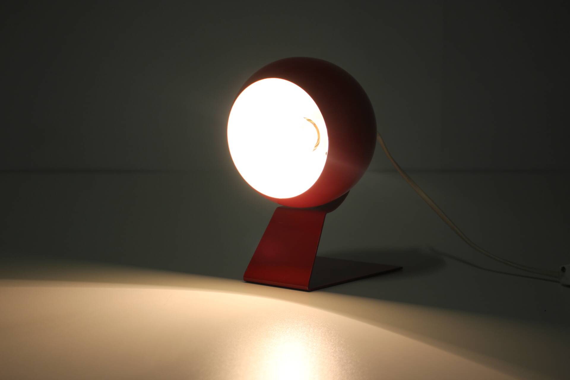 1960s Red Adjustable Table lamp, Germany