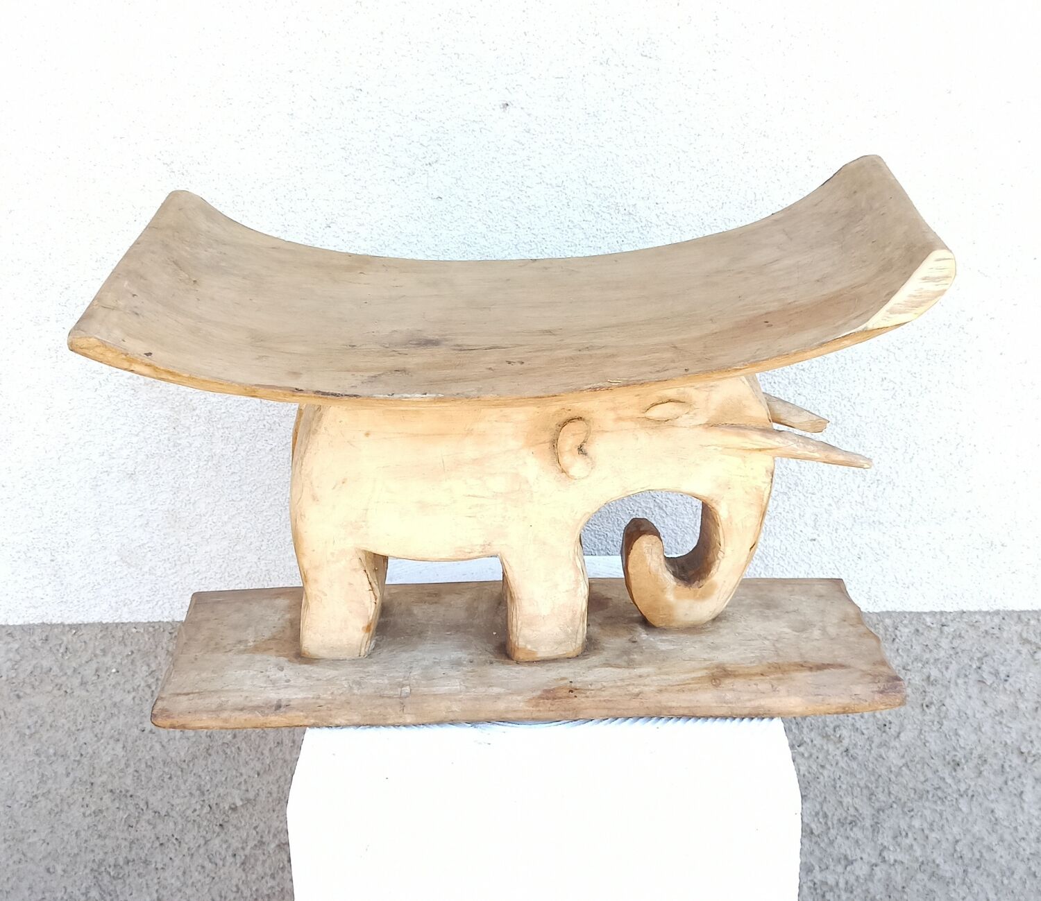 Antique wooden stool, Ashanti African Art from Ghana