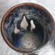 Vintage scented burner in glazed stoneware signed Paralou – 1970s/1980s.
