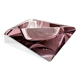Faceted glass trinket dish, Murano, 1960s, amethyst color