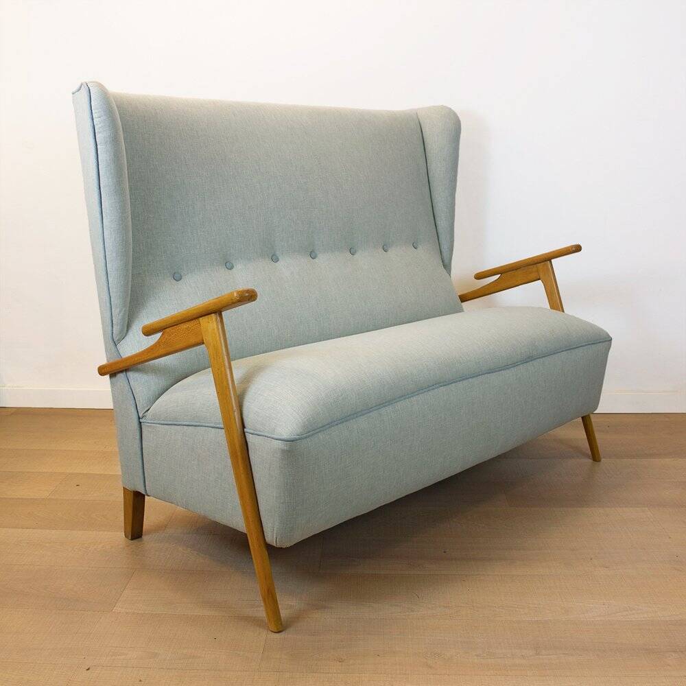 Mid-Century Spanish Two-Seater Sofa, 1950s