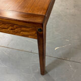 Grande table à manger en teck de style danois du milieu du siècle, années 1960