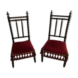 Pair of Napoléon III chairs