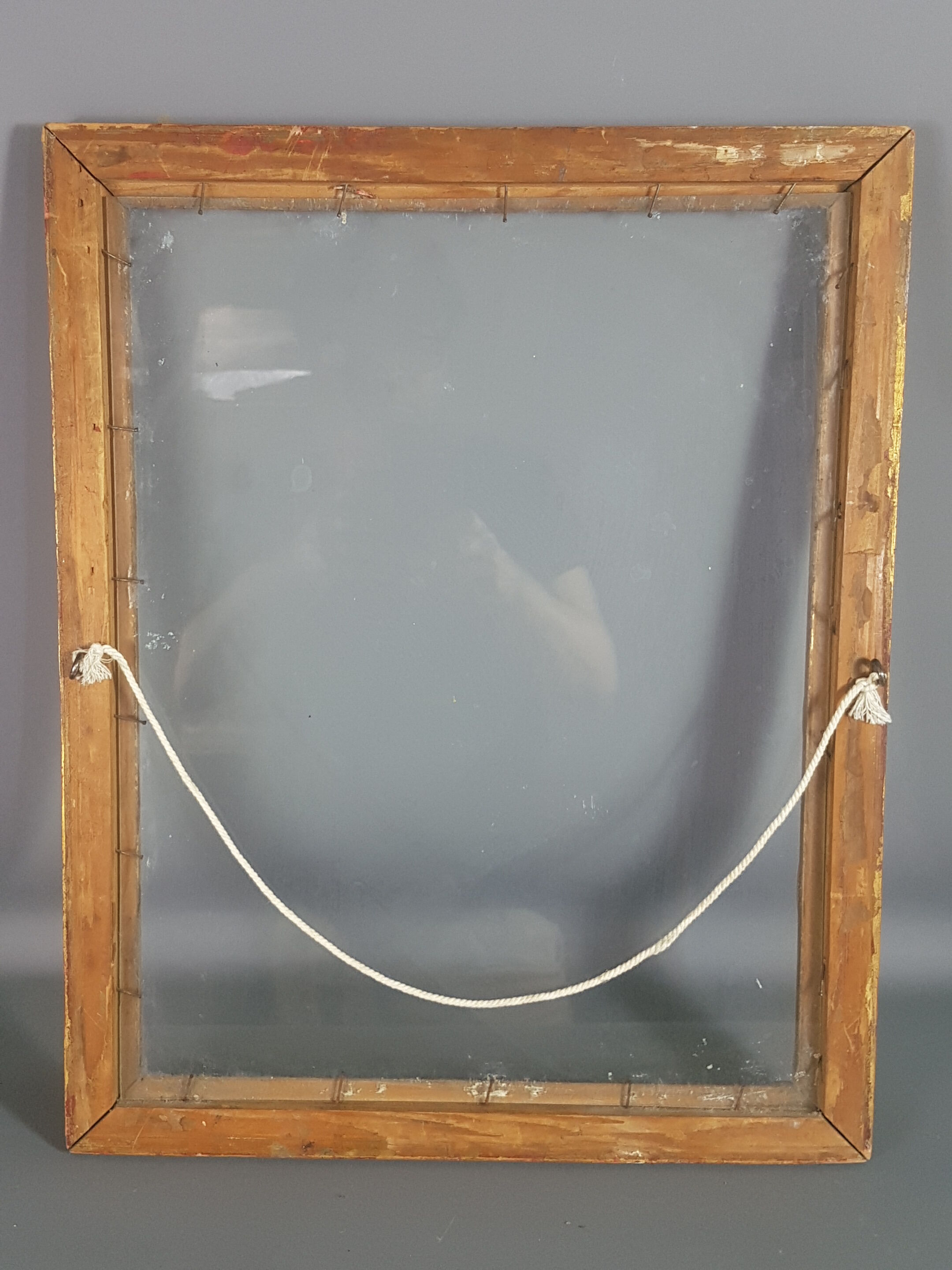 Old wood frame - gilded stucco, 48x38 cm