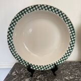 Green gingham hollow dish