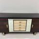 Italian 1940s Art Deco Sideboard in Macassar, Parchment, Attr. Osvaldo Bors
