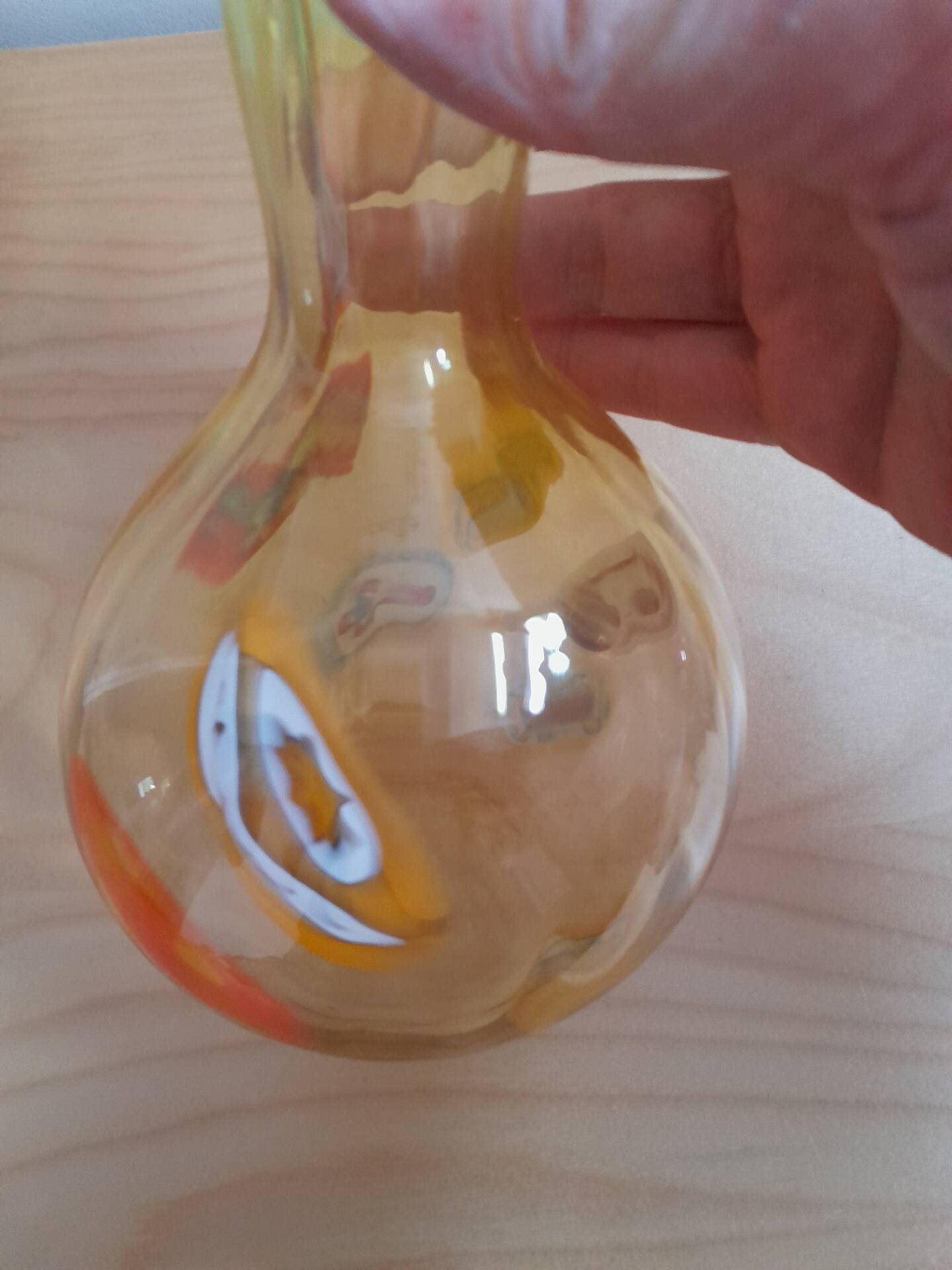 Vintage blown glass vase – Murano style – 1960s/70s