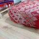 Handmade Berber pouf in wool 60 X 60 X 20 CM