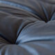Armchair and ottoman in black leather model designed by Michel Ducaroy 1973