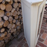 Wooden corner showcase