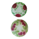 2 antique dessert plates in majolica