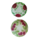 2 antique dessert plates in majolica