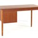 Danish desk with sliding drawer unit - teak - mid century modern