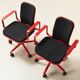Pair of Supporto Desk Chairs by Frederick Scott for ICF Italy 1976