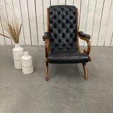 Old leather armchair