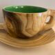 Cup and under cup in the taste of Grandjean Jourdan, height 8 cm