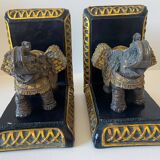 Pair of Unique Decorative Elephant Bookends Made in India