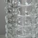 Large clear thick glass vase, heavy vase for large bouquet