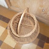 Bar rattan wicker bottle holder 1960