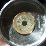 Ermetic salt and pepper shaker by Stéphane Prud'homme in silver metal