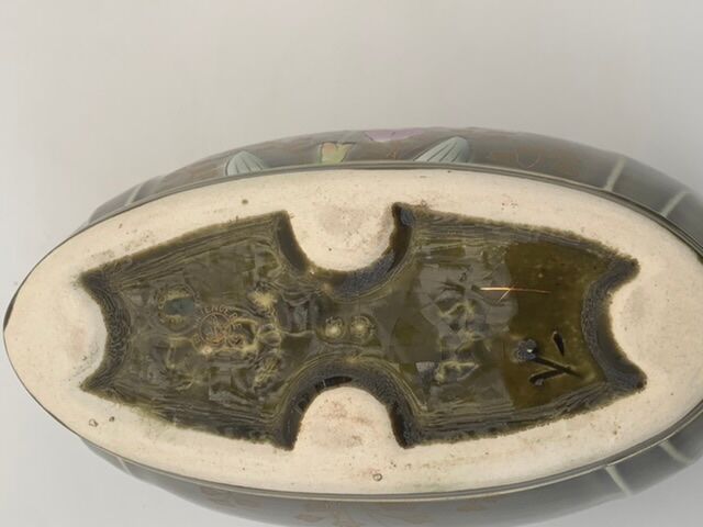 Pot dabbling ceramic Gustave de Bruyn earthenware fives Lille