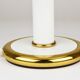 F. Fabbian Mushroom Table Lamp in White and Gold Murano Glass, Italy, 1970s