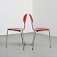 Ensemble de trois chaises "Fourmi", Arne Jacobsen, 1974
