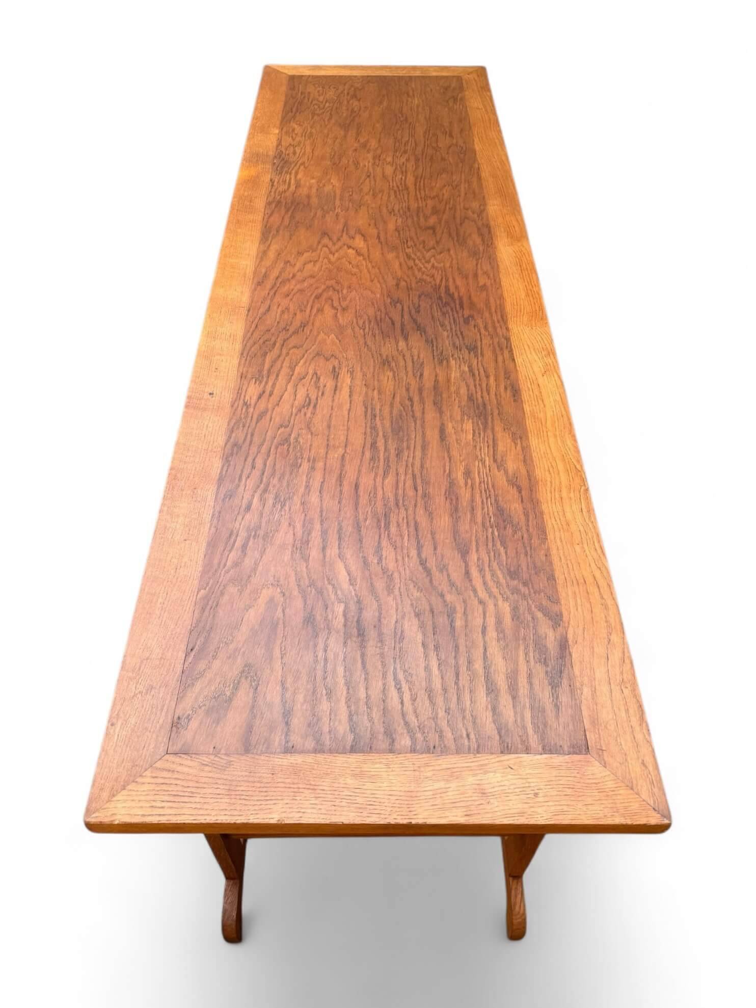 Large oak refectory table
