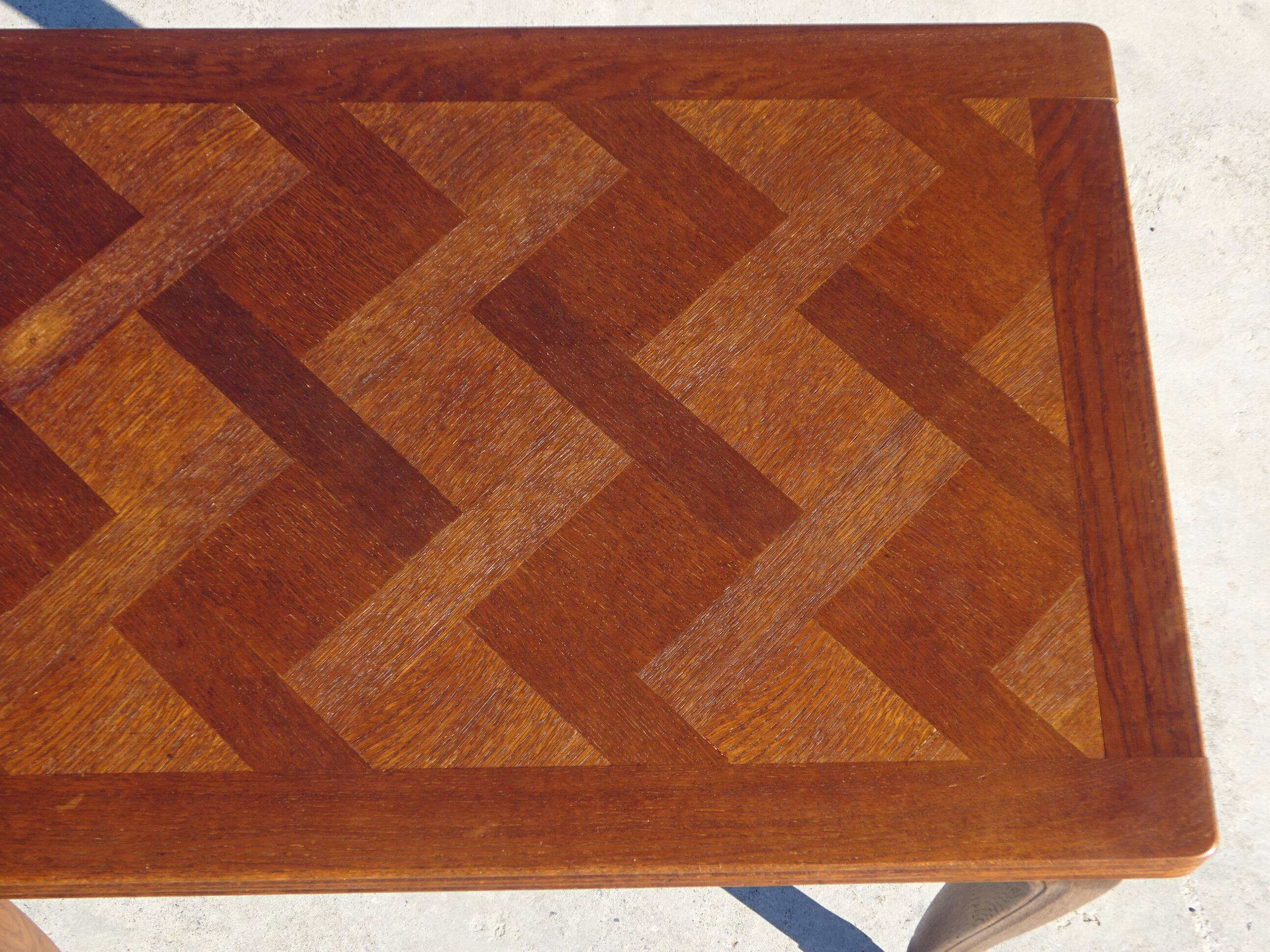 Table portefeuille en chêne