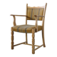 Vintage Danish Solid Oak Brutalist Armchair, Henning Kjærnulf style, 1960s