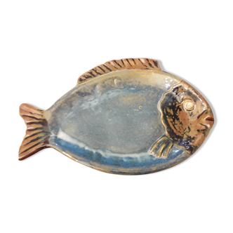 Plat de service poisson céramique