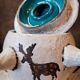Vintage prehistory ceramic pot signed from the 50s 60s