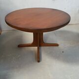 Table ronde extensible baumann en merisier
