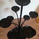 Swedish black candle holder with 9 branches