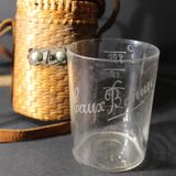 Spa wicker basket with its glass Good Waters
