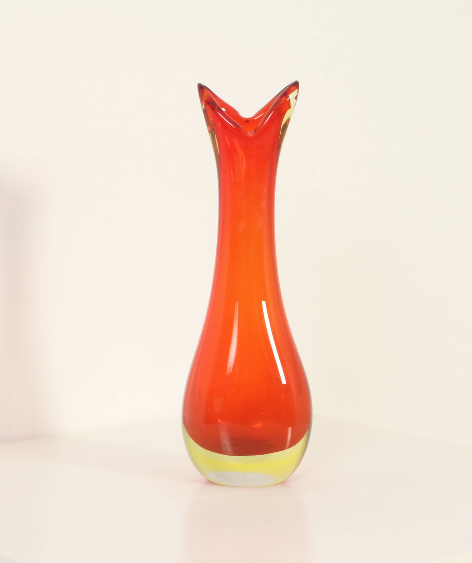 Murano glass vase with a wide neck, Italy, 1960s